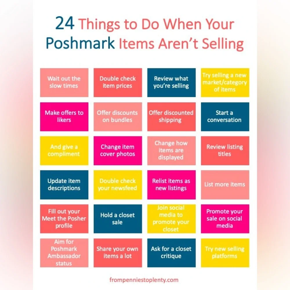 Poshmark Tips & Tricks 🩷🩵💙❤️💚💛 - Picture 1 of 1